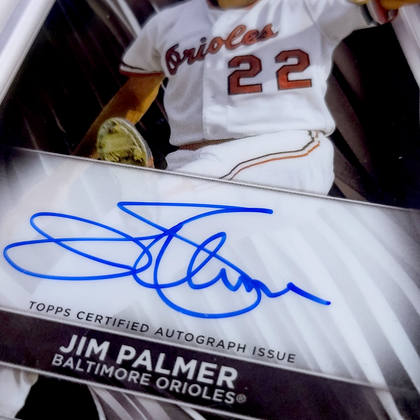 2024 Topps Chrome Black JIM PALMER Encased Uncirculated On-Card Auto #CBAJPA