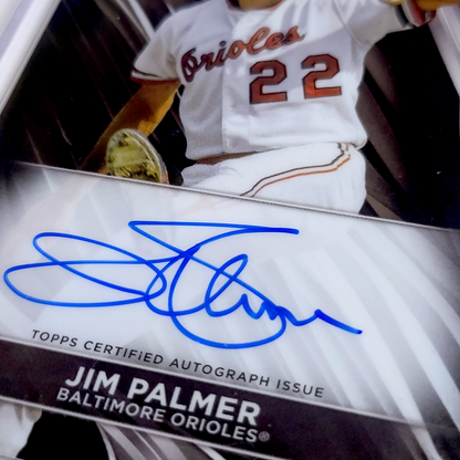 2024 Topps Chrome Black JIM PALMER Encased Uncirculated On-Card Auto #CBAJPA