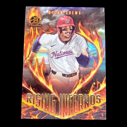 2024 Bowman Chrome DYLAN CREWS 1st Rising Infernos Refractor Rookie Card #RI11