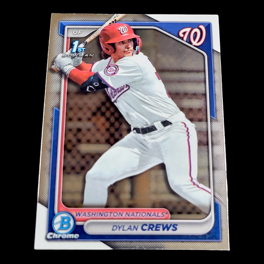 2024 Bowman Chrome DYLAN CREWS 1st True Chrome Rookie Card #BCP-23